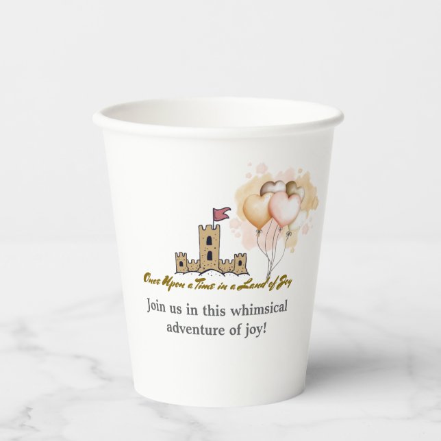 Vasos De Papel Érase una vez una tierra de alegría (Anverso)