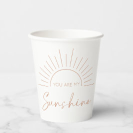 Vasos De Papel Eres Mi Baby Shower Moderno Sunshine Boho