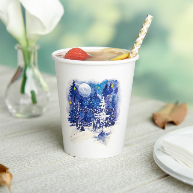 Vasos De Papel Eres mi verdadero norte (in situ)