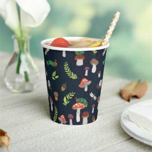 Vasos De Papel Eric Carle   Patrón de fallos y hongos