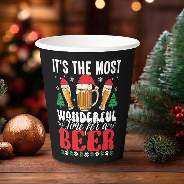 Vasos De Papel Es el momento más maravilloso para una cerveza (Subido por el creador)