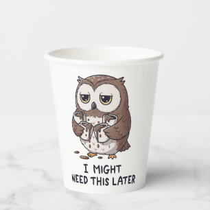 Vasos De Papel Es posible que necesite café más tarde - Humor div