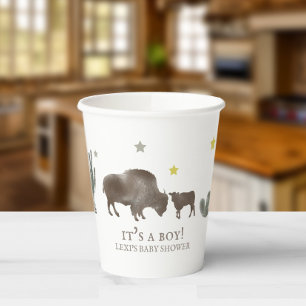 Vasos De Papel Es un joven Baby Shower del desierto de Cactus de 
