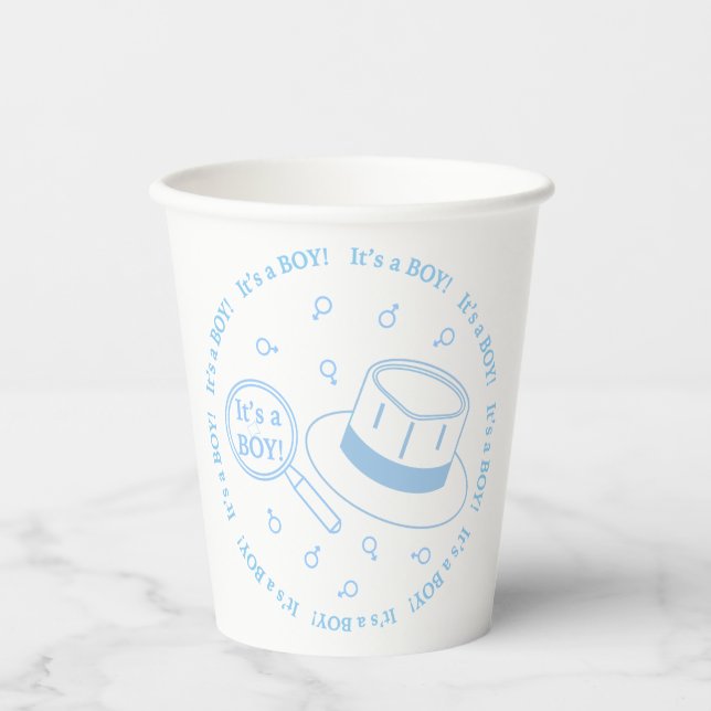 Vasos De Papel ¡Es un niño! anuncio (Anverso)