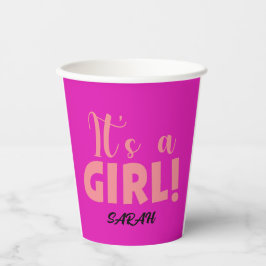 Vasos De Papel Es una chica Sarah