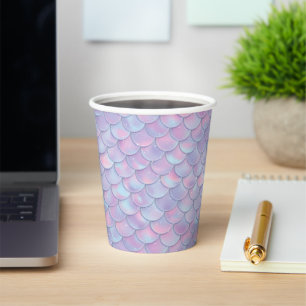 Vasos De Papel Escala de Sirenas Coloridas Todas las Edades Cumpl