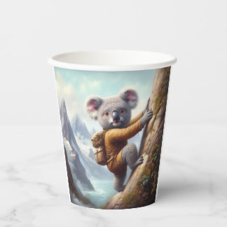 Vasos De Papel Escalada de la montaña Koala