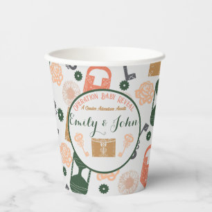 Vasos De Papel Escape Room Gender Revelar Baby Shower