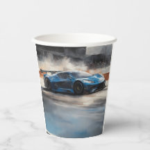 Escena dinámica de raza urbana azul