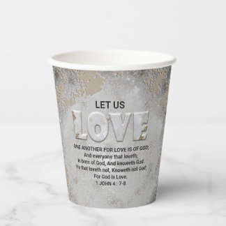Vasos De Papel Escritura de amor