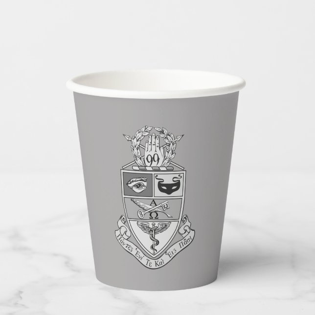Vasos De Papel Escudo de Kappa Psi (Anverso)