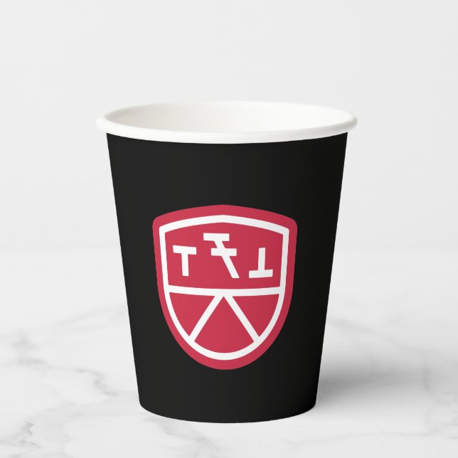 Vasos De Papel Escudo de Phi Sigma Kappa (Anverso)