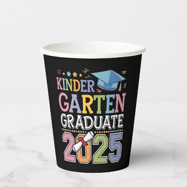 Vasos De Papel Escuela de Graduación 2025 (Anverso)