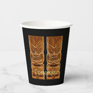 Vasos De Papel Escultura Tiki de oro Thunder_Cove