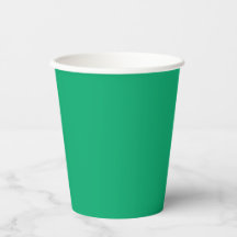Vasos de Papel Esmeralda Personalizados - Vajilla
