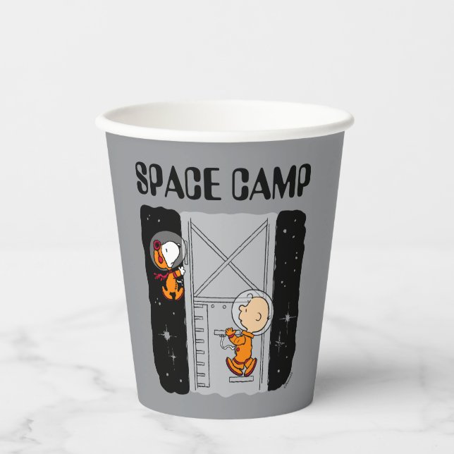 Vasos De Papel ESPACIO | Snoopy y Charlie Brown (Anverso)