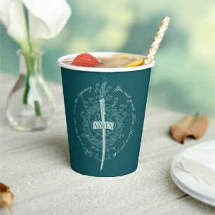Vasos De Papel Espada élfica ARWEN™ Cita
