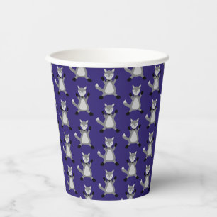 Vasos De Papel Espantoso Lobo De Halloween Patterado
