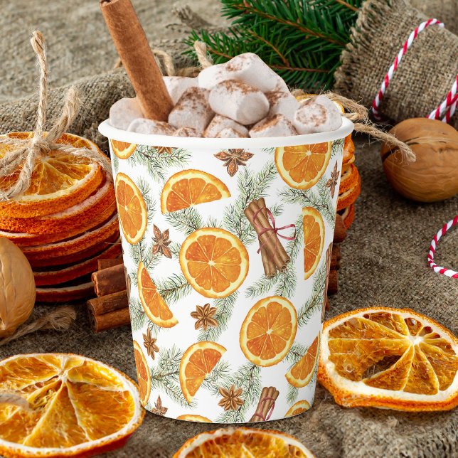 Vasos De Papel Especia cítrica de las fiestas de Navidad (Subido por el creador)