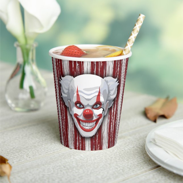 Vasos De Papel Espeluznante Halloween del Carnaval de Payaso (in situ)
