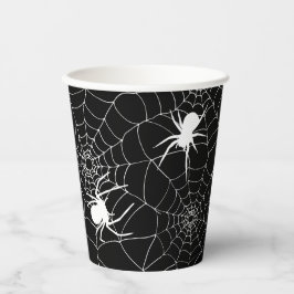 Vasos De Papel Espeluznantes arañas en Cobwebs Halloween