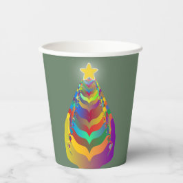 Vasos De Papel Esperanza y unión en Navidad