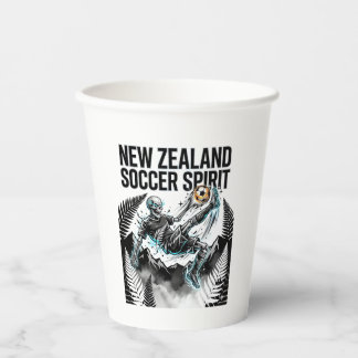 Vasos De Papel Espíritu Fútbol Nueva Zelanda Esqueleto Delantero