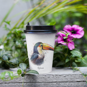 Vasos De Papel Esplendor Tropical Toucan, personalizado