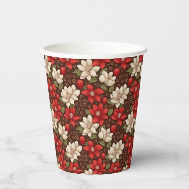 Vasos De Papel Espresso Bloom (Anverso)