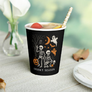Vasos De Papel Esqueleto anti Trump Halloween FDT Trump Halloween