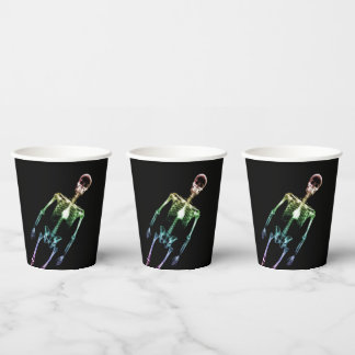 Vasos De Papel Esqueleto de rayos X arco iris