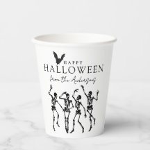 Esqueletos bailando felíz Halloween