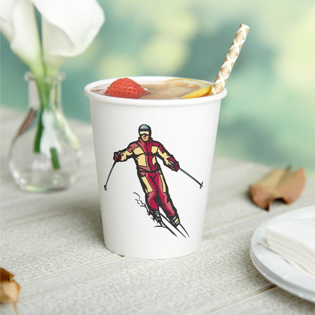 Vasos De Papel Esquí de descenso (Subido por el creador)