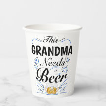 Esta abuelita necesita una cerveza, divertida abue