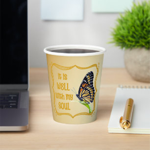 Vasos De Papel "Está bien con mi alma - Copa de papel