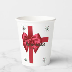 Vasos De Papel Esta es la temporada de las tazas de papel rojo