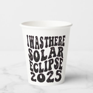 Vasos De Papel Estaba Allí El Eclipse Solar 2025 Eclipse Parcial