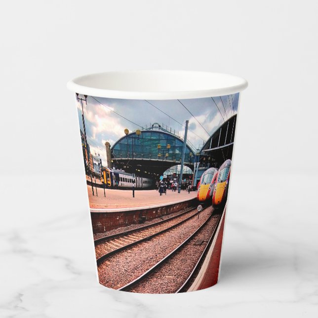 Vasos De Papel Estación de Newcastle (Anverso)