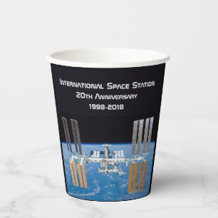 Vasos De Papel Estación Espacial Internacional ISS 20º aniversari
