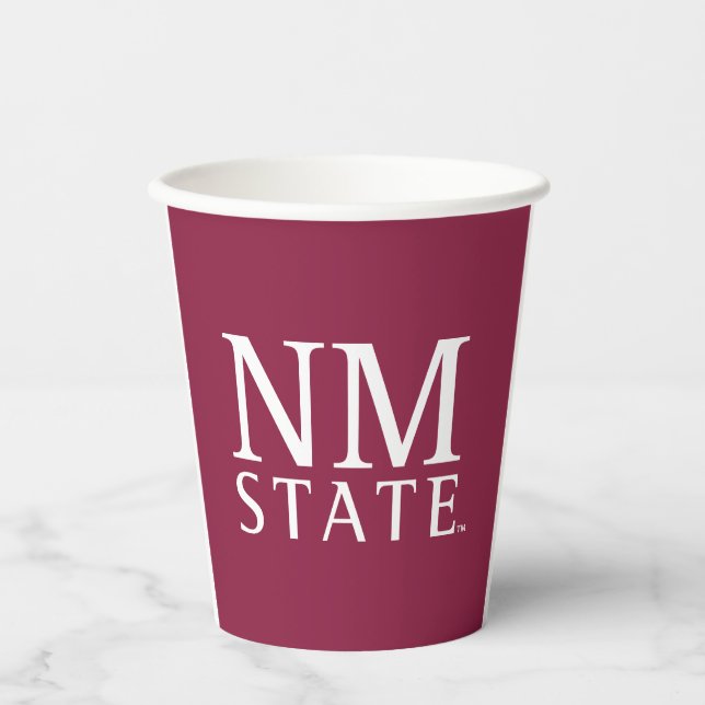Vasos De Papel Estado de NM (Anverso)