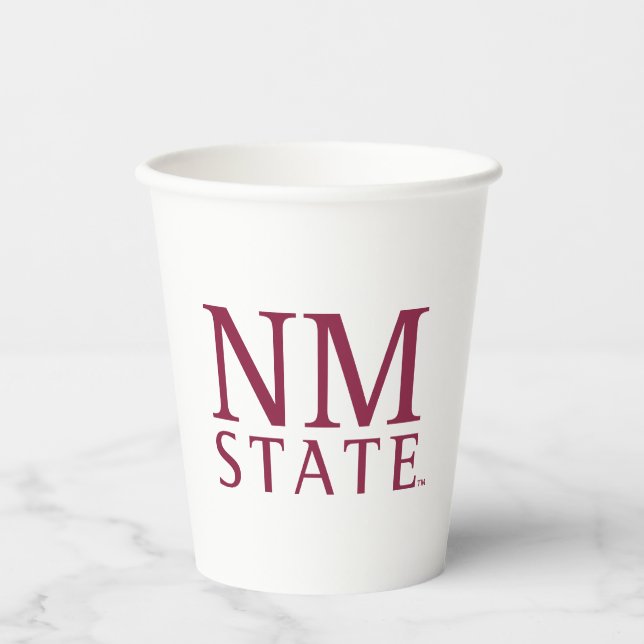 Vasos De Papel Estado de NM (Anverso)