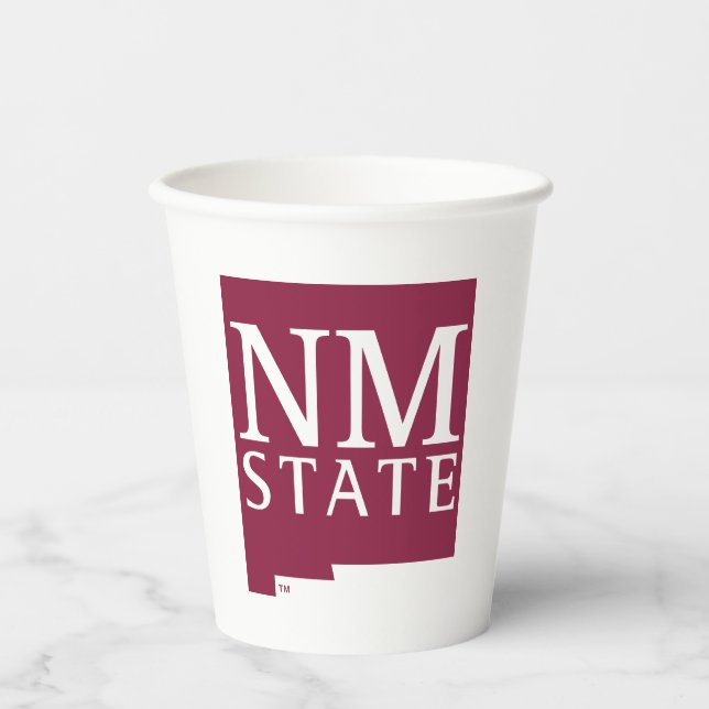 Vasos De Papel Estado de Nuevo México (Anverso)