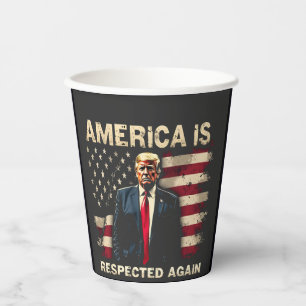 Vasos De Papel Estados Unidos es nuevamente respetado Trump, Esta