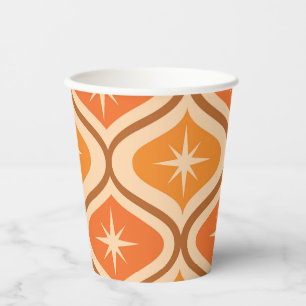 Vasos De Papel Estallidos atómicos de mediados de siglo sobre el