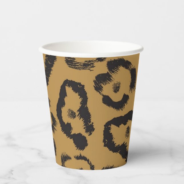 Vasos De Papel Estampado de animal (Anverso)