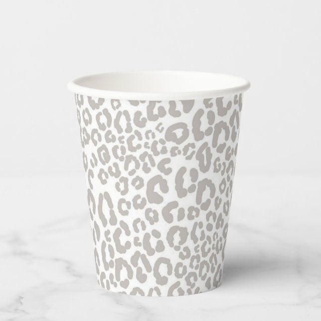 Vasos De Papel Estampado de impresión animal (Anverso)