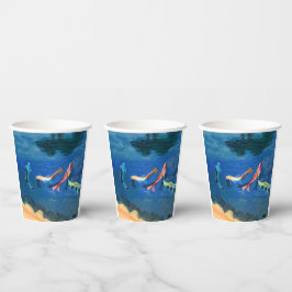 Vasos De Papel Estanque de koi