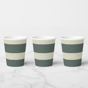 Vasos De Papel Estar bien vestido Verde