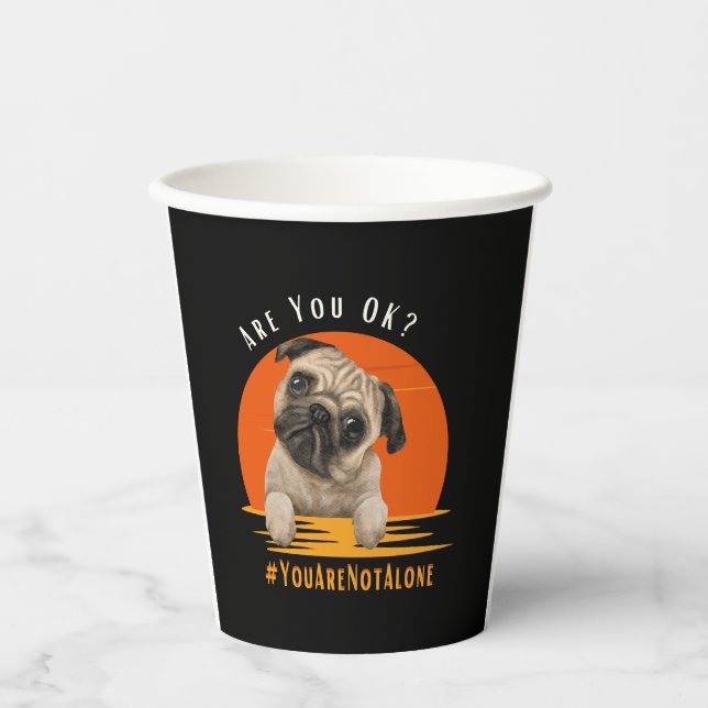 Vasos De Papel ¿Estás bien (Youarenotalone)? (Anverso)