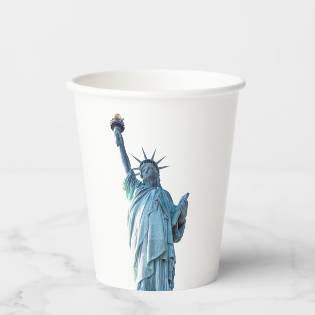Vasos De Papel Estatua de la libertad (Anverso)